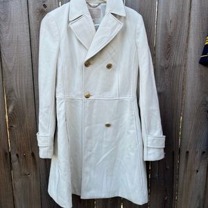 Gently Worn Banana Republic White coat